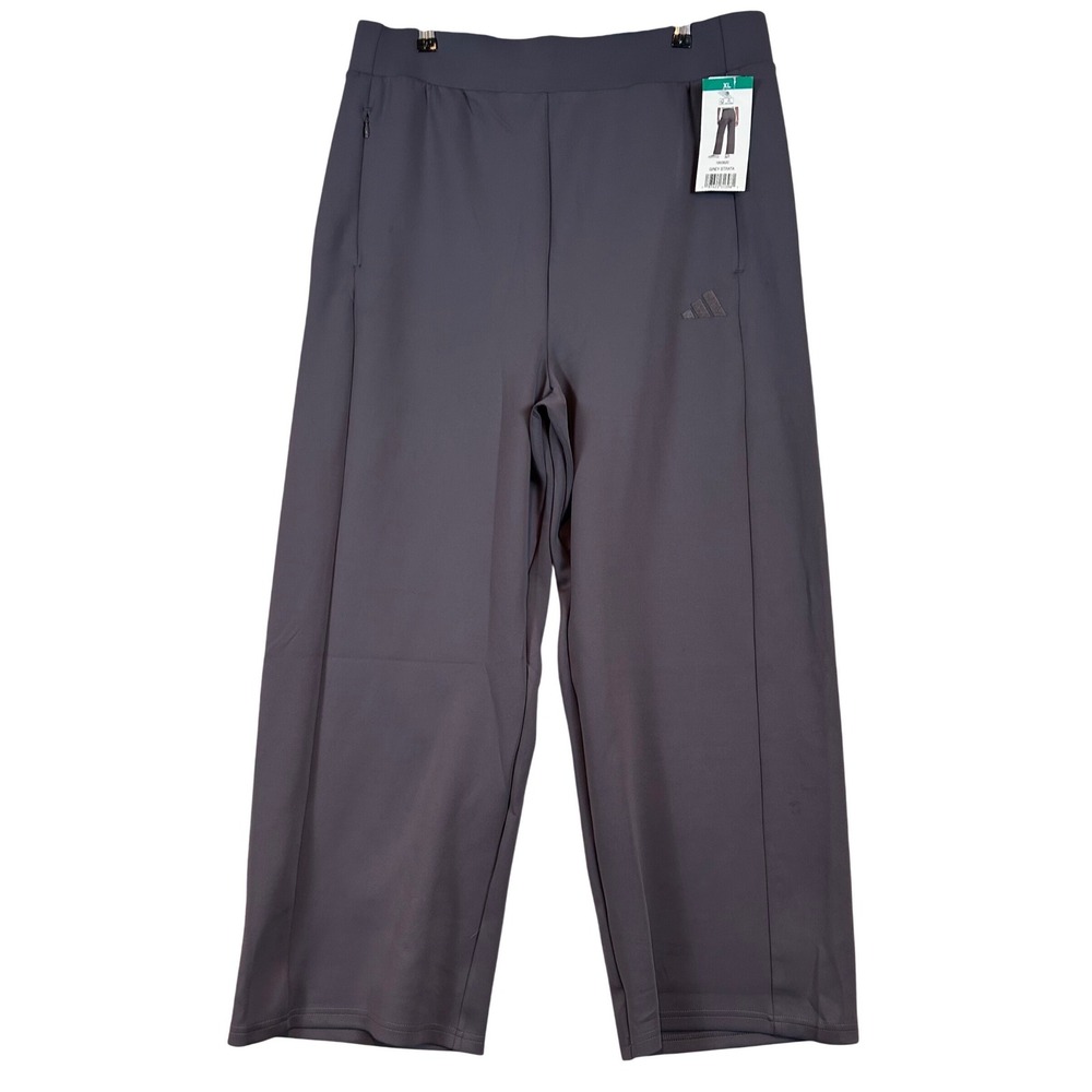 NWT‎ Adidas Womens W Wide Leg Pant Grey Strata XL Athleisure Comfy Everyday Wear